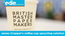 British papermaker James Cropper has invented what it claims is “the world’s first upcycling process” for used disposable paper cups